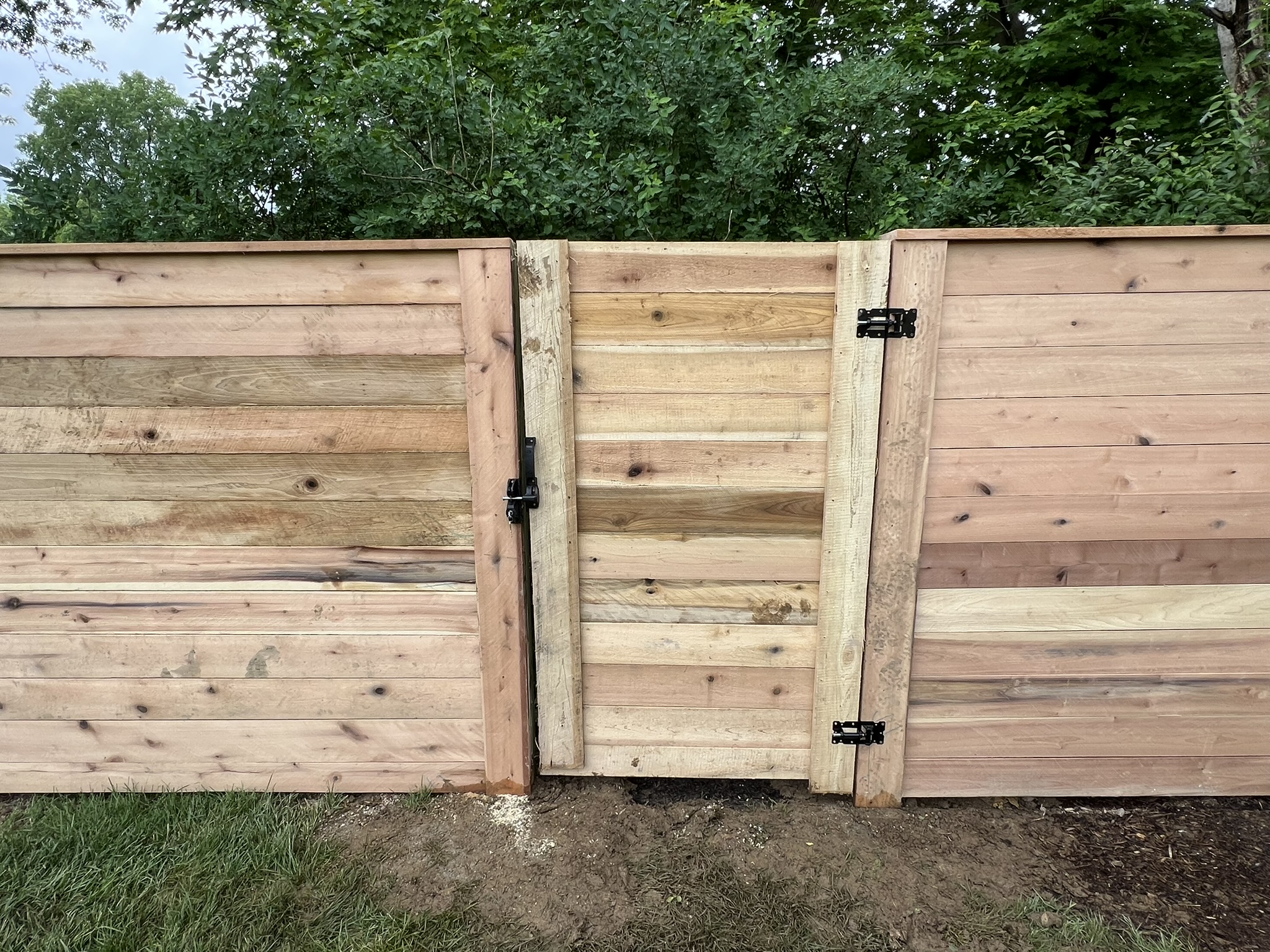 Fence installation by Freedom Fence LLC